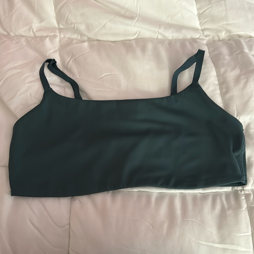 VICTORIA SECRET PINK FOREST GREEN SPORTS BRA